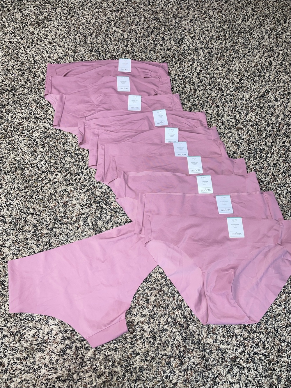 Auden Dusty Rose Seamless Briefs - Pack of 11 Woman’s Small NWT